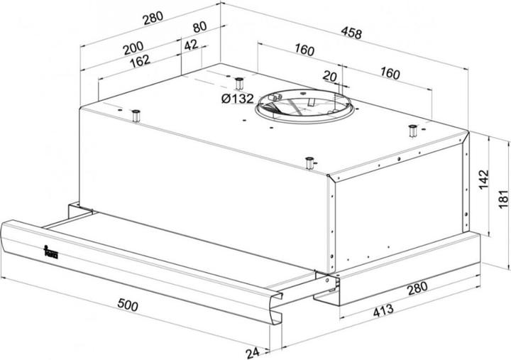 Image du produit Teka TL1-52 (Hotte écran plat)