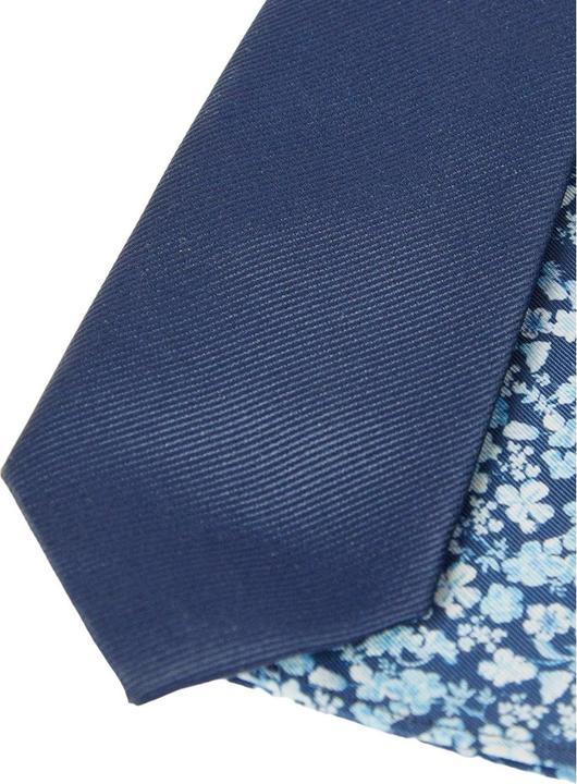 Actual product image Burton Mens Ditsy Print Tie & Pocket Square Set