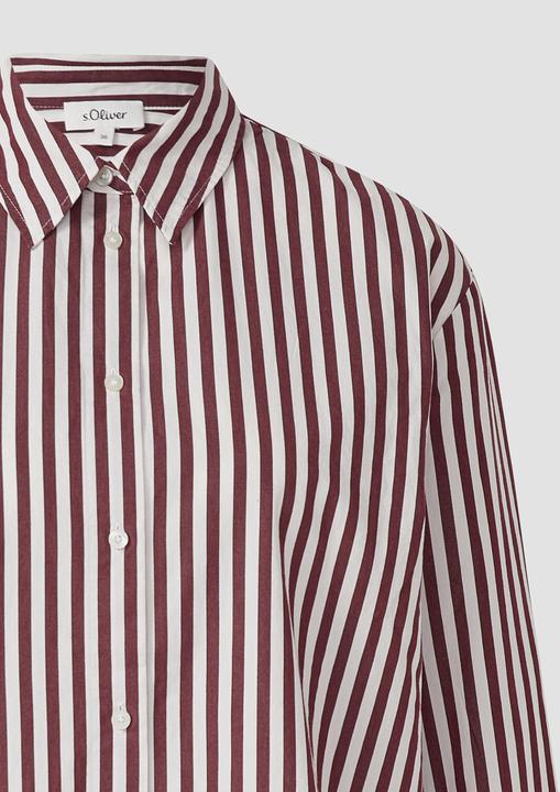 Immagine prodotto s.Oliver Bluse Gestreifte Baumwoll-Bluse mit Smok-Detail (48)