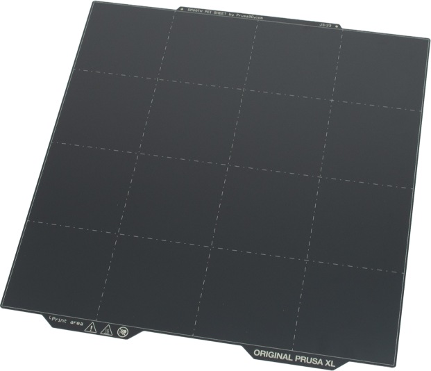 Prusa XL Federstahldruckplatte mit glatter doppelseitiger PEI-Schicht
