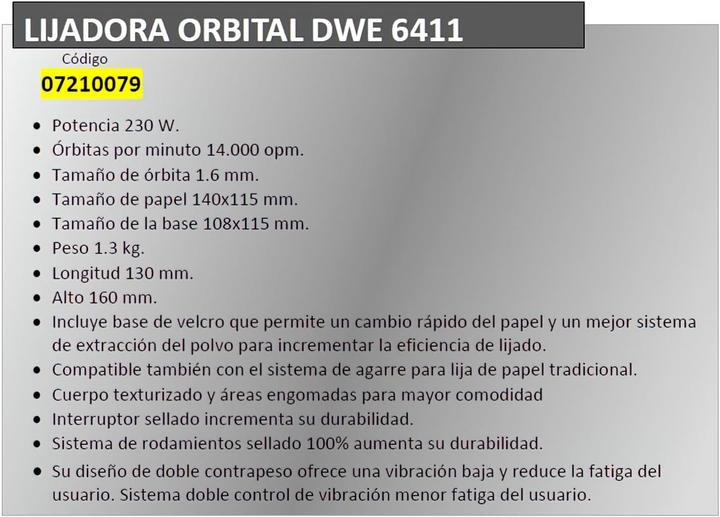 Produktbild DeWalt DWE6411QS (Schwingschleifer, 230 W)