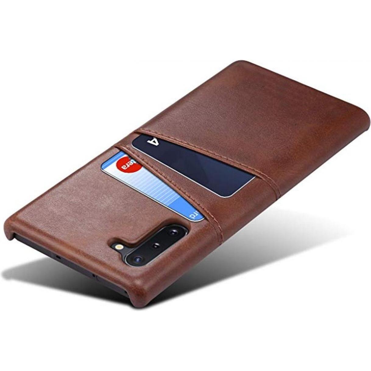Screenguard Samsung Galaxy Note10 CardCaddy Leder Backcase mit Kartenfächern (Samsung Galaxy Note 10), Smartphone Hülle,...