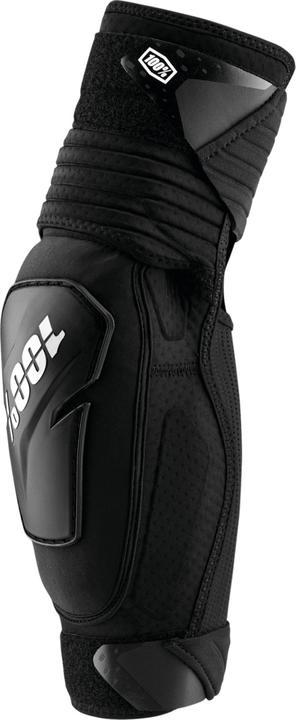 Produktbild 100% PROTECCIONES Schwarz (Fortis Elbow Guards Black) -L/XL Ellenbogenschützer, Weiss, ESTANDAR (L, Ellbogenschoner)