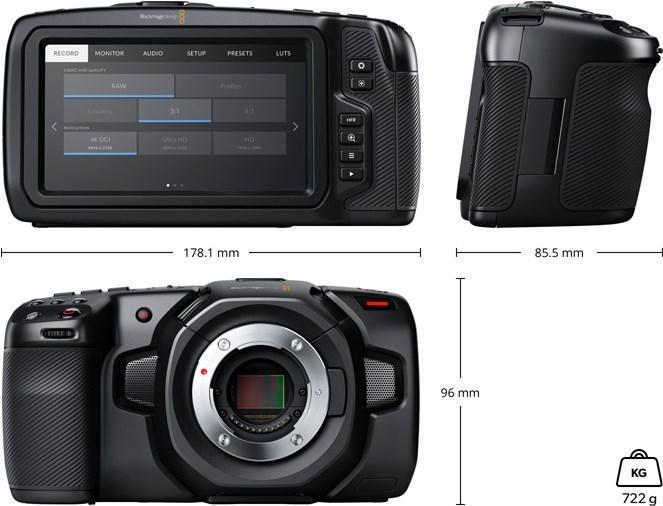 Image du produit Blackmagic Pocket Cinema (8 Mpx, 60p)