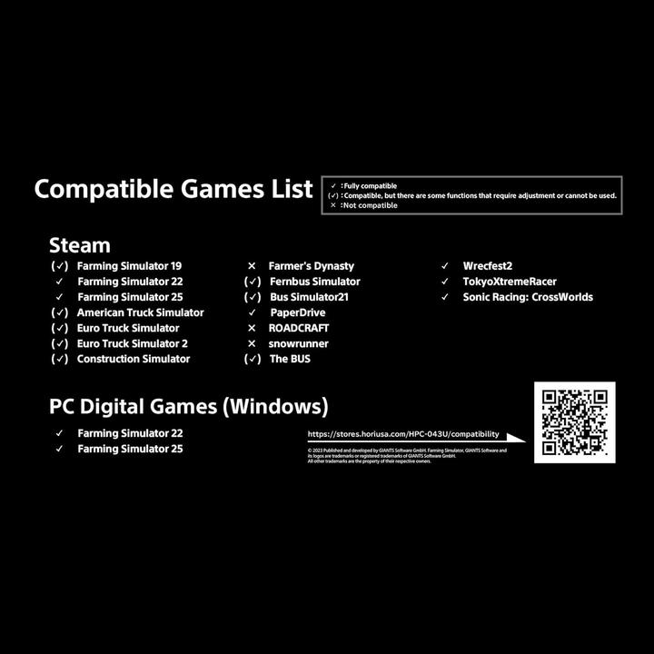 Produktbild HORI Farming Vehicle Control System (PC)