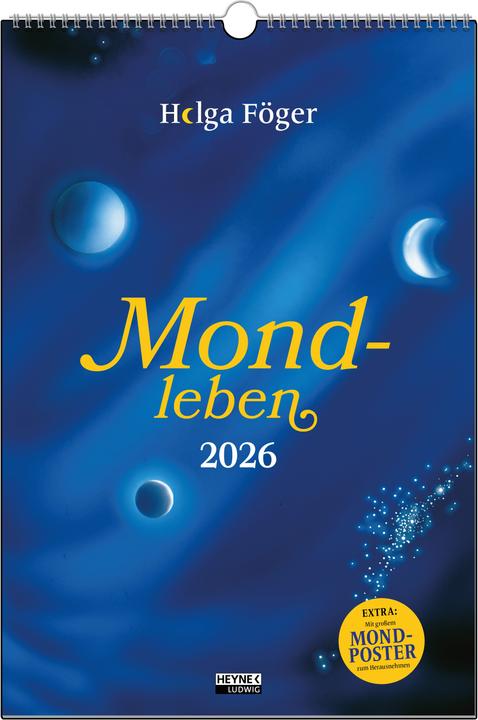 Actual product image Heyne Ludwig Moon life 2026 (Hardcover, German)