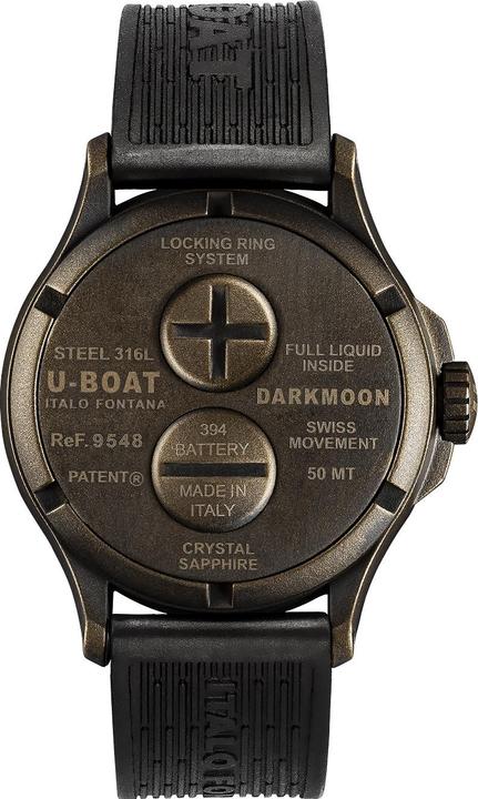 Produktbild U-Boat 9548 Darkmoon Brown Vintage Herrenuhr 44mm 5ATM (Analoguhr, 44 mm)