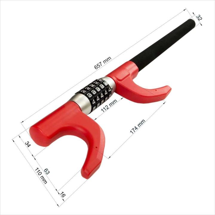 Actual product image Schmidt Security Tools Lenkradschloss