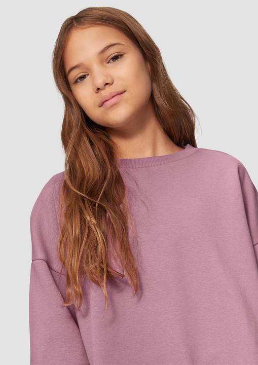 Produktbild s.Oliver Sweatshirt Wärmendes Boxy Sweatshirt mit Cut-out am Saum (146, 152)