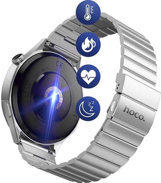 Immagine prodotto Hoco Other Computer Accessory Smartwatch 1,53" TFT with call function DYD03 silver (46 mm)