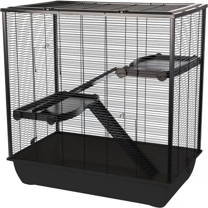 Produktbild Interzoo INTER-ZOO Frodo + Plastic Black - Käfig für einen Hamster