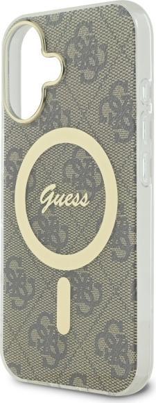 Actual product image Guess GUHMP16SH4STW iPhone 16 6.1" brązowy/brown hardcase IML 4G MagSafe (Apple iPhone 16)