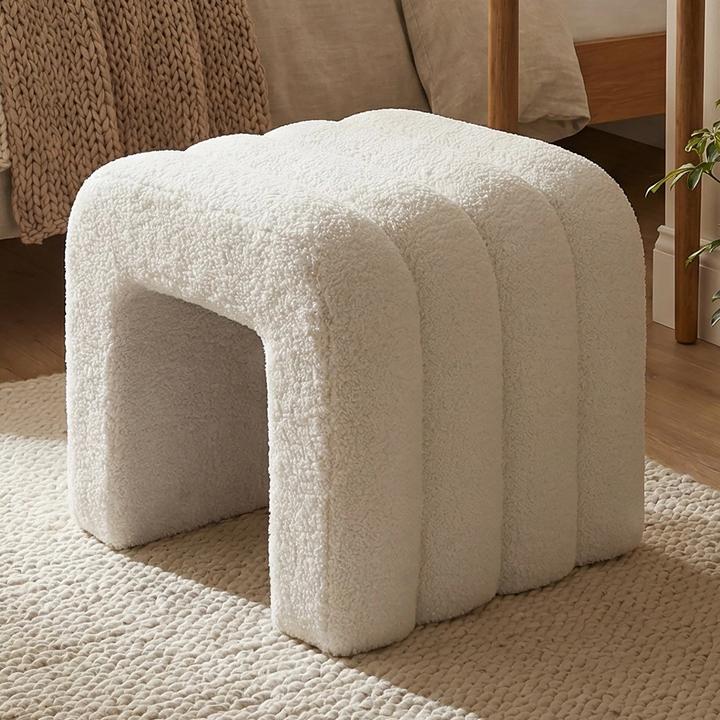 Produktbild Relaxdays Teddyfell-Hocker