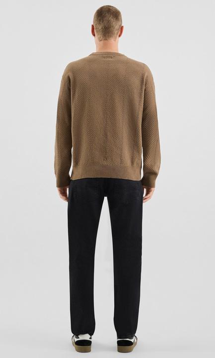 Produktbild s.Oliver Strickpullover Strukturierter Strickpullover (S)