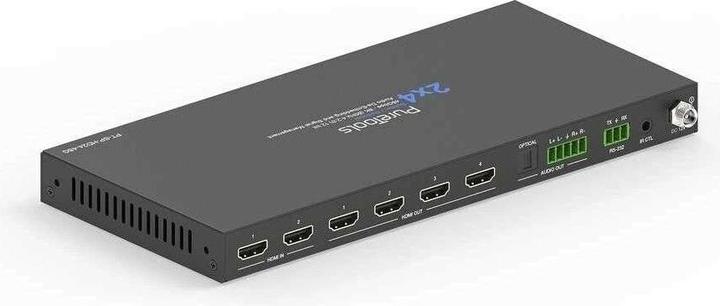 Purelink PureTools 2x4 HDMI 2.1 Splitter - 48Gbps mit Scaler und Audio De-Embedding