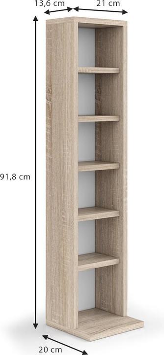 Produktbild Vicco CD-Regal (21 x 20 x 91.80 cm)