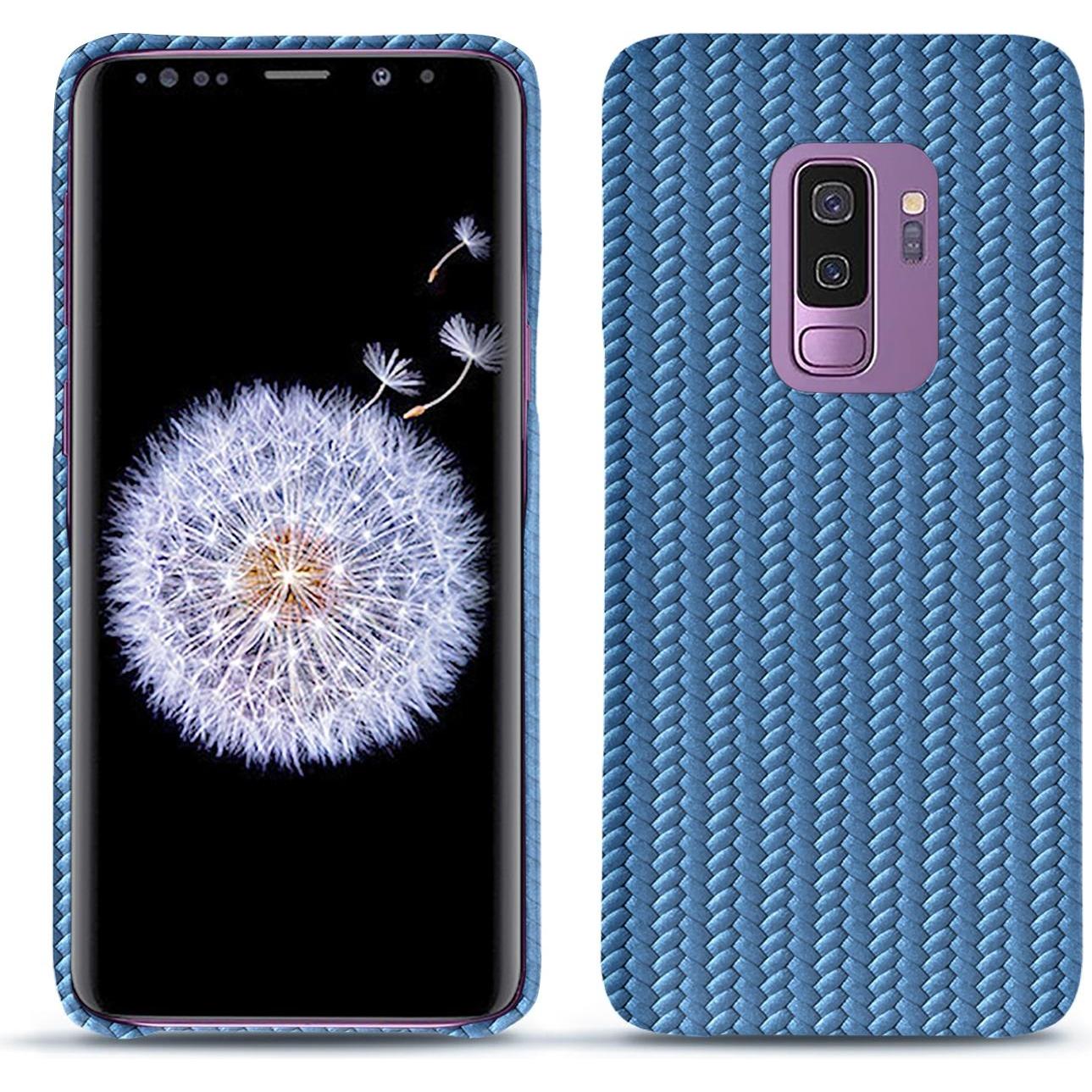 Noreve Lederschutzhülle (Samsung Galaxy S9+), Smartphone Hülle, Blau