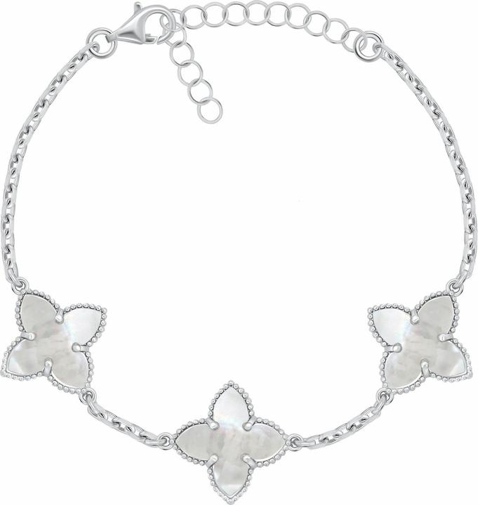 Immagine prodotto Brilio Silver - Charming silver bracelet Flowers BRC192W (Argento)