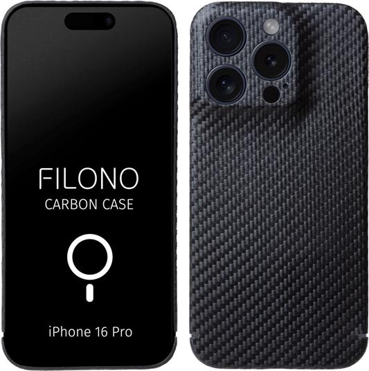 Image du produit Filono Coque arrière MagSafe en carbone véritable Carbon Black (Apple iPhone 16 Pro)