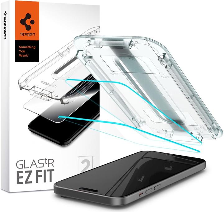 Produktbild Spigen Glas.TR EZ Fit (2 Stk., Apple iPhone 15)