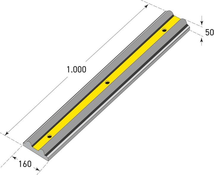 Produktbild Moravia Anfahrpuffer Laderampenschutz 1000x50x160 mm