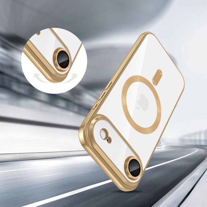 Actual product image Tech-Protect MagFlex MagSafe Case für iPhone 17 Air - Transparent Gold (Apple iPhone 17 Pro)