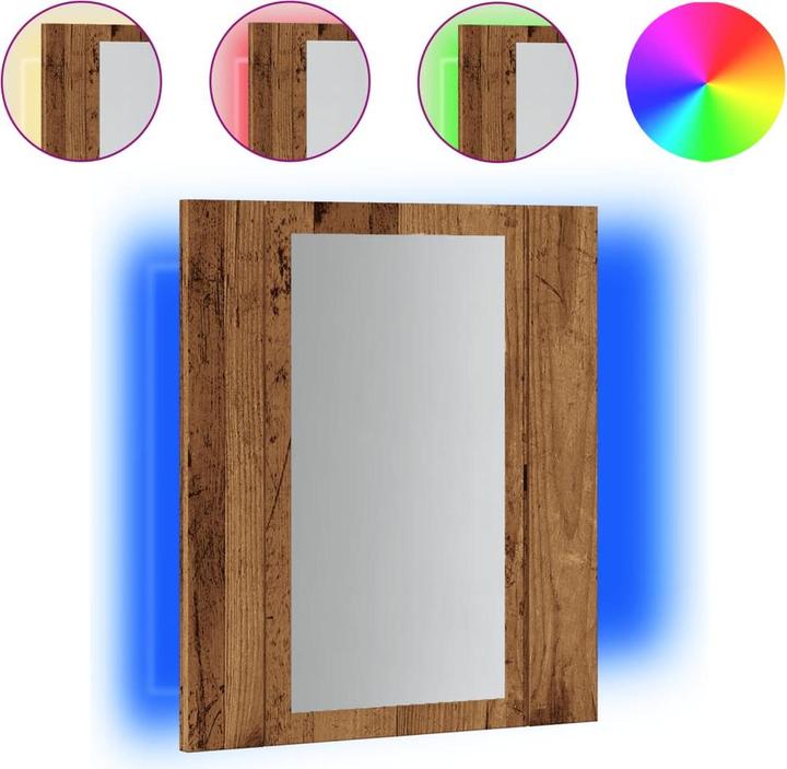 Actual product image VidaXL LED-Spiegelschrank -Optik (40 x 12 x 45 cm)