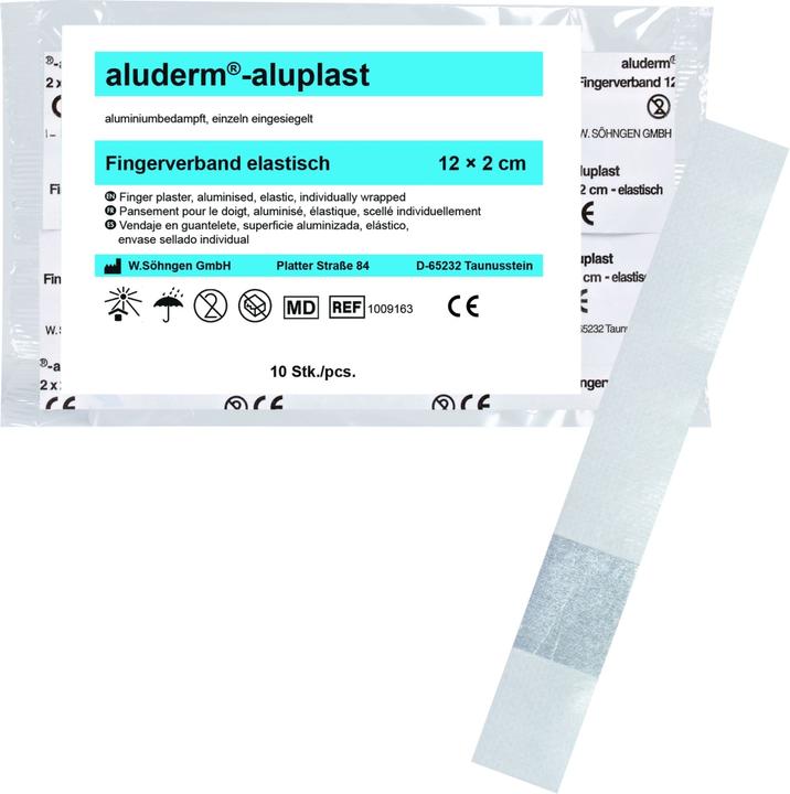 Image du produit Söhngen aluderm-aluplast bandage de doigt 12 x 2 cm, élastique (10 x)