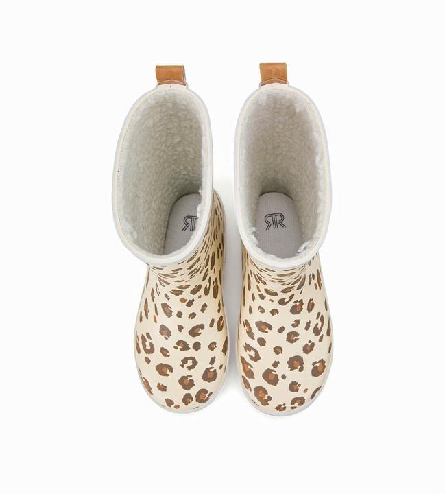 Actual product image La Redoute Collections Rubber Boots with Leopard Motif (34)