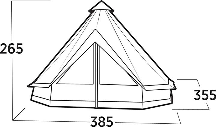 Productafbeelding Easy Camp Vaulen Tipi, f?r 7 Personen (braun, Modell 2025) (10.80 kg, 7 personen)