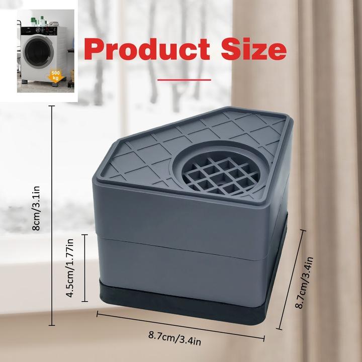 Immagine prodotto Swissdetector 4 Doppiato - Ammortizzatori di rumore e vibrazioni Lavatrice - Antiscivolo