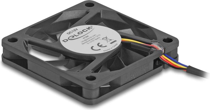 Actual product image Delock Axiallüfter 12 V DC, 60 x 60 x 10 mm schwarz (60 mm, 1x)