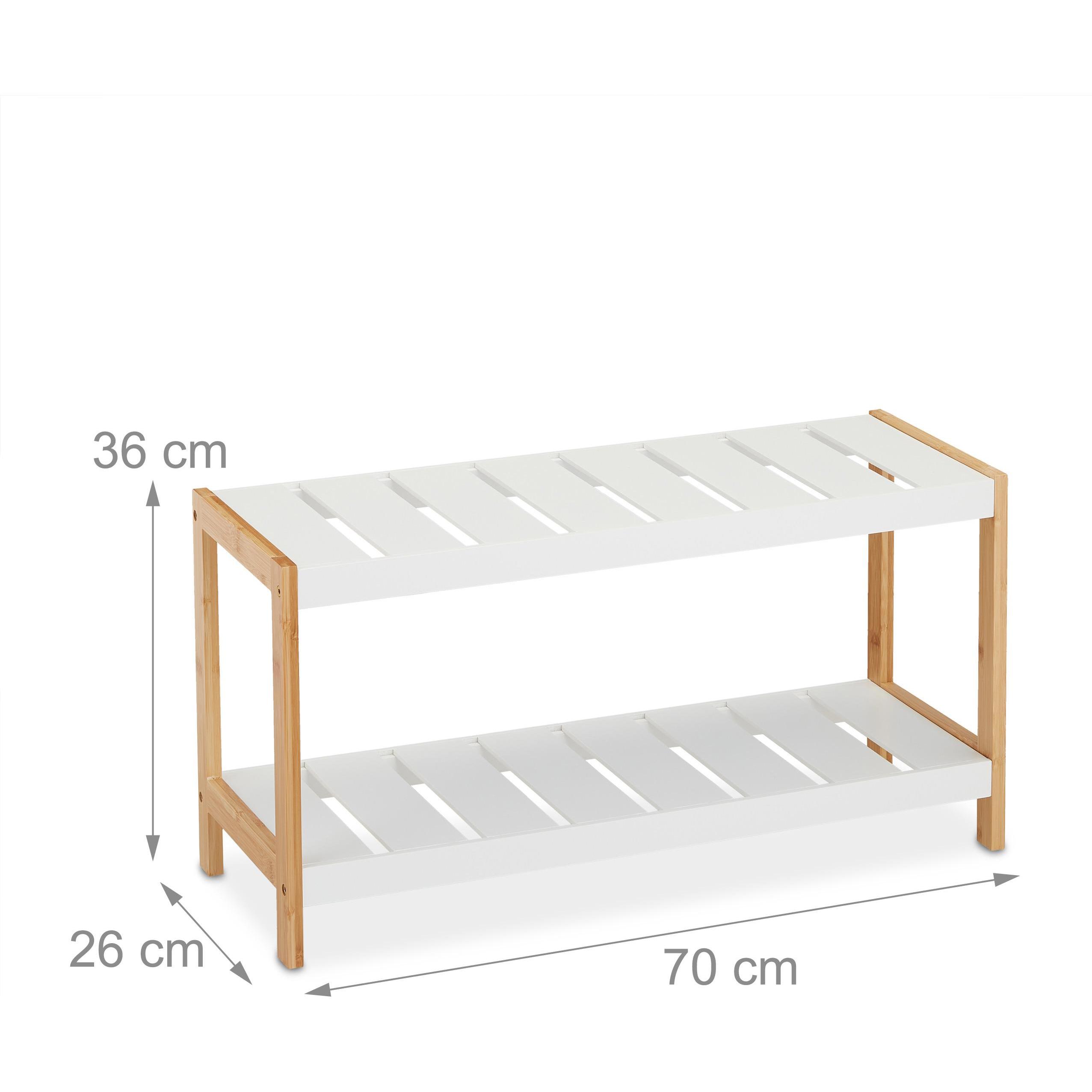 Thumbnail - Relaxdays, Schuhschrank, Baylee (70 x 26 x 36 cm)