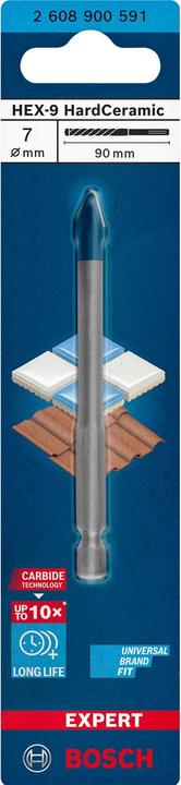 Produktbild Bosch Professional Zubehör EXPERT HEX-9 HardCeramic Bohrer, 7 x 90 mm (7 mm)