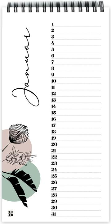 Image du produit Calendrier des anniversaires (10,5 x 21 cm)