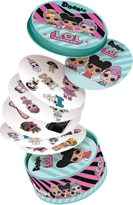 Immagine prodotto Asmodée ZYGD0006 - Dobble L.O.L. Surprise!, gioco di carte, 2-5 giocatori, età 4+ (edizione DE) (Tedesco)