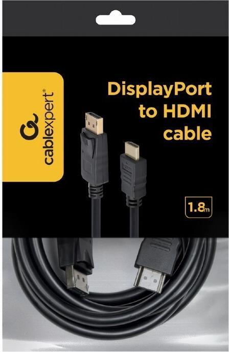 Actual product image Gembird DisplayPort – HDMI (1.80 m, DisplayPort, HDMI)