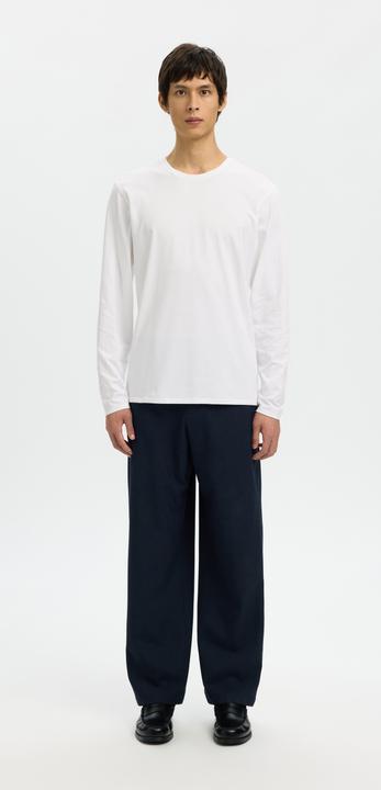 Actual product image Selected Slhnewpima Ls O-Neck Tee Ex Noos (XL)