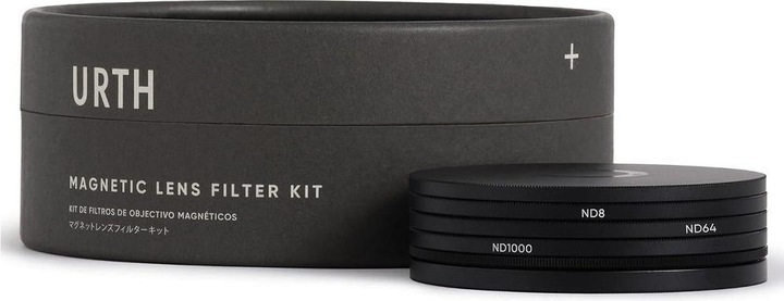 Image du produit Urth 49mm Kit de sélections magnétiques ND (Plus+) (ND8+ND64+ND1000) (Filtre dégradé gris)