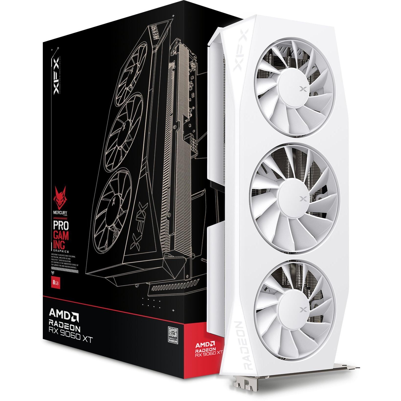 XFX Mercury Radeon RX 9060 XT OC White Gaming Edition (16 GB), Grafikkarte