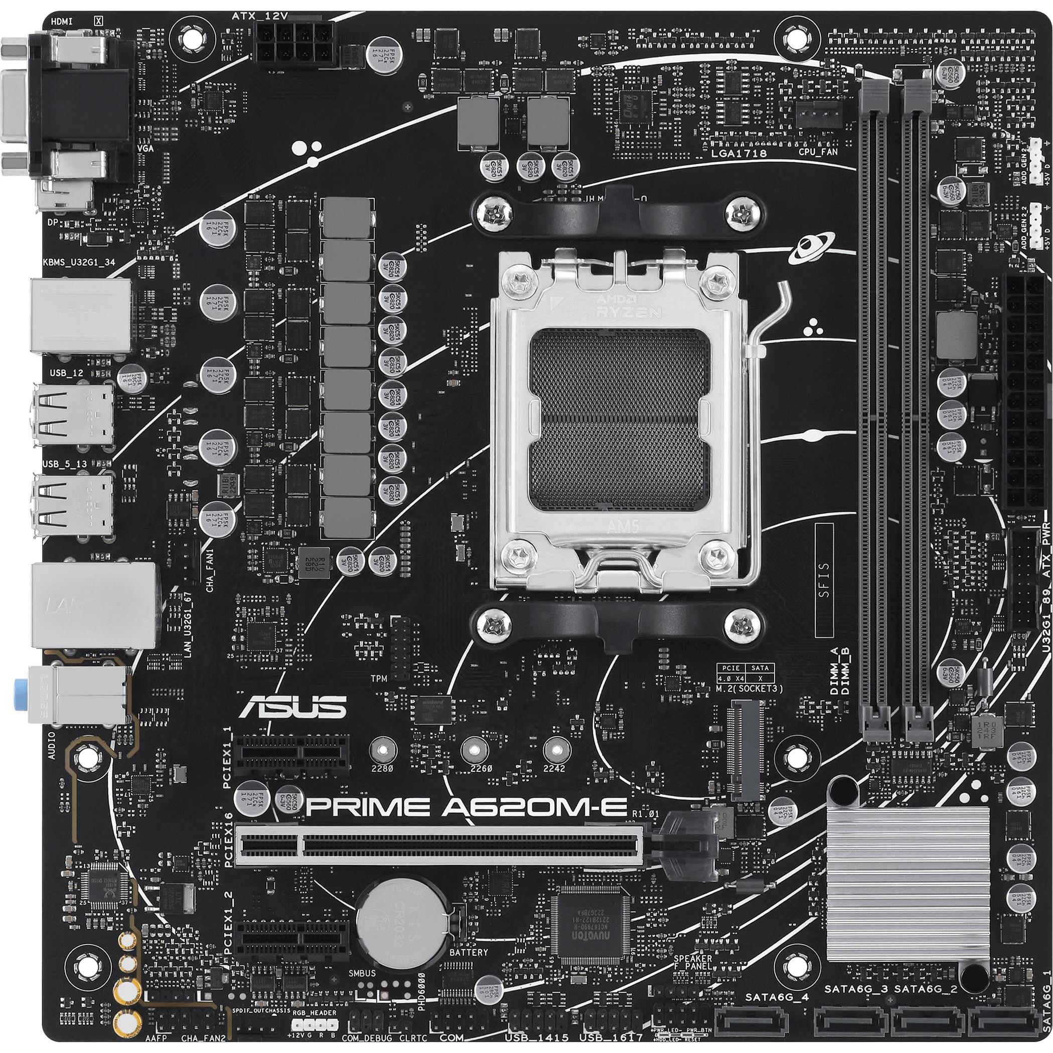 ASUS PRIME A620M-E-CSM (AM5, AMD A620, mATX), Mainboard