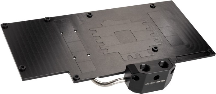 Actual product image Aqua Computer kryographics NEXT RTX 3080/3090 Strix GPU Backplate - active XCS