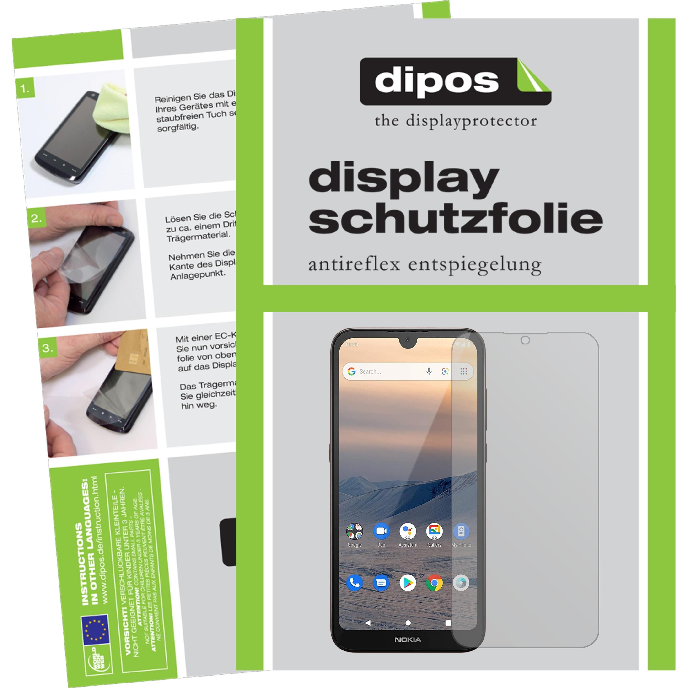 Dipos Displayschutzfolie Antireflex (6 Stück, Nokia 1.3), Smartphone Schutzfolie, Transparent