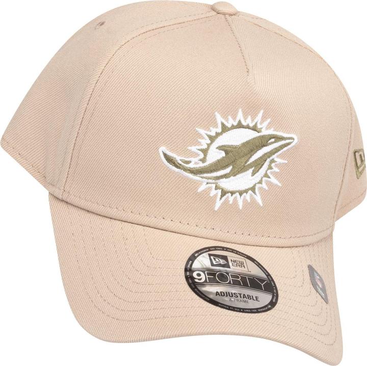 Actual product image New Era 9Forty A-Frame Cap - Miami Dolphins camel beige (One size)