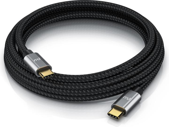 Image du produit Primewire Câble USB C 3.2 Gen 2x2, câble de charge PowerDelivery 100 watts, câble de données 20 Gbit/s, câble (2 m, USB 3.2, 100 W)