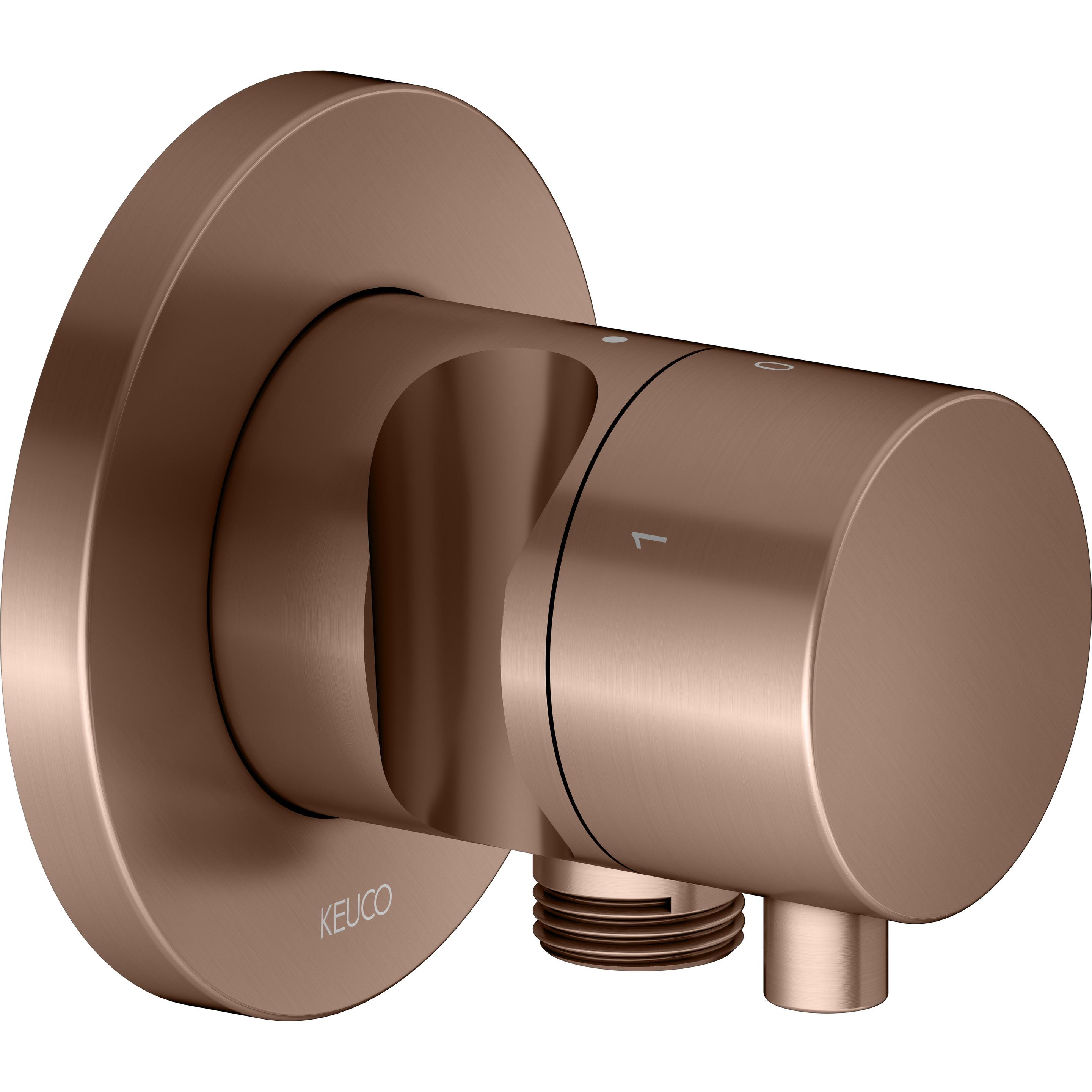Keuco, Badarmatur, IXMO Umstellventil UP 3 Verbraucher, Schlauchanschluss, Comfort Griff und Brausehalter, mit Ab