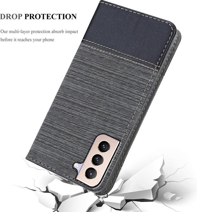 Actual product image Cadorabo Book Jeans Optics Cover (Samsung Galaxy S21+)