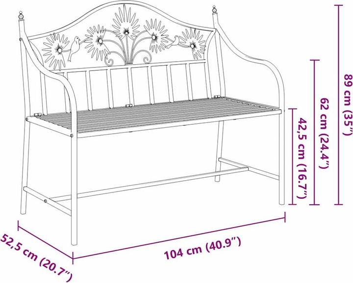 Actual product image VidaXL Gartenbank