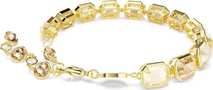Produktbild Swarovski Millenia Tennis Armband Oktagon Schliff Karamell Goldlegierungsschicht (21.50 cm, Swarovski Metall)
