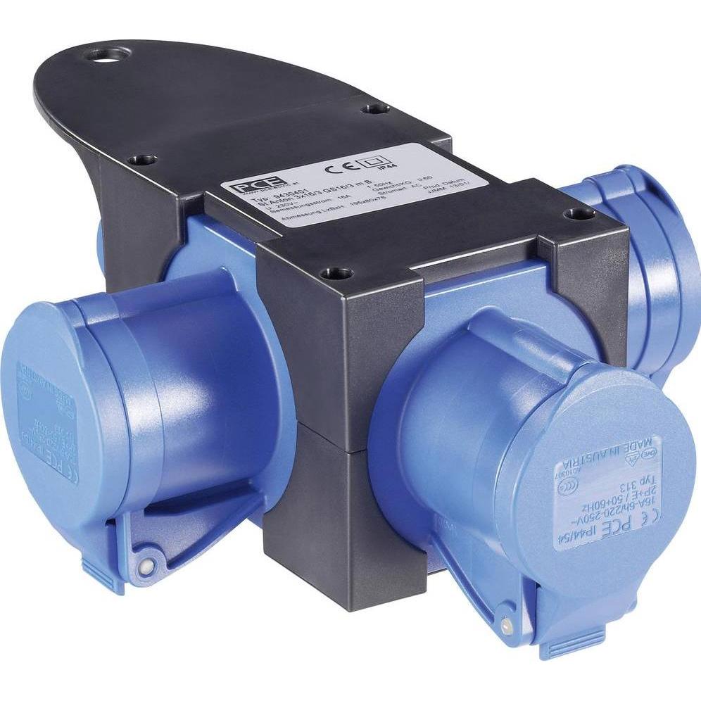 Thumbnail - PCE, Baustromverteiler, CEE Stromverteiler (3 x, CEE)